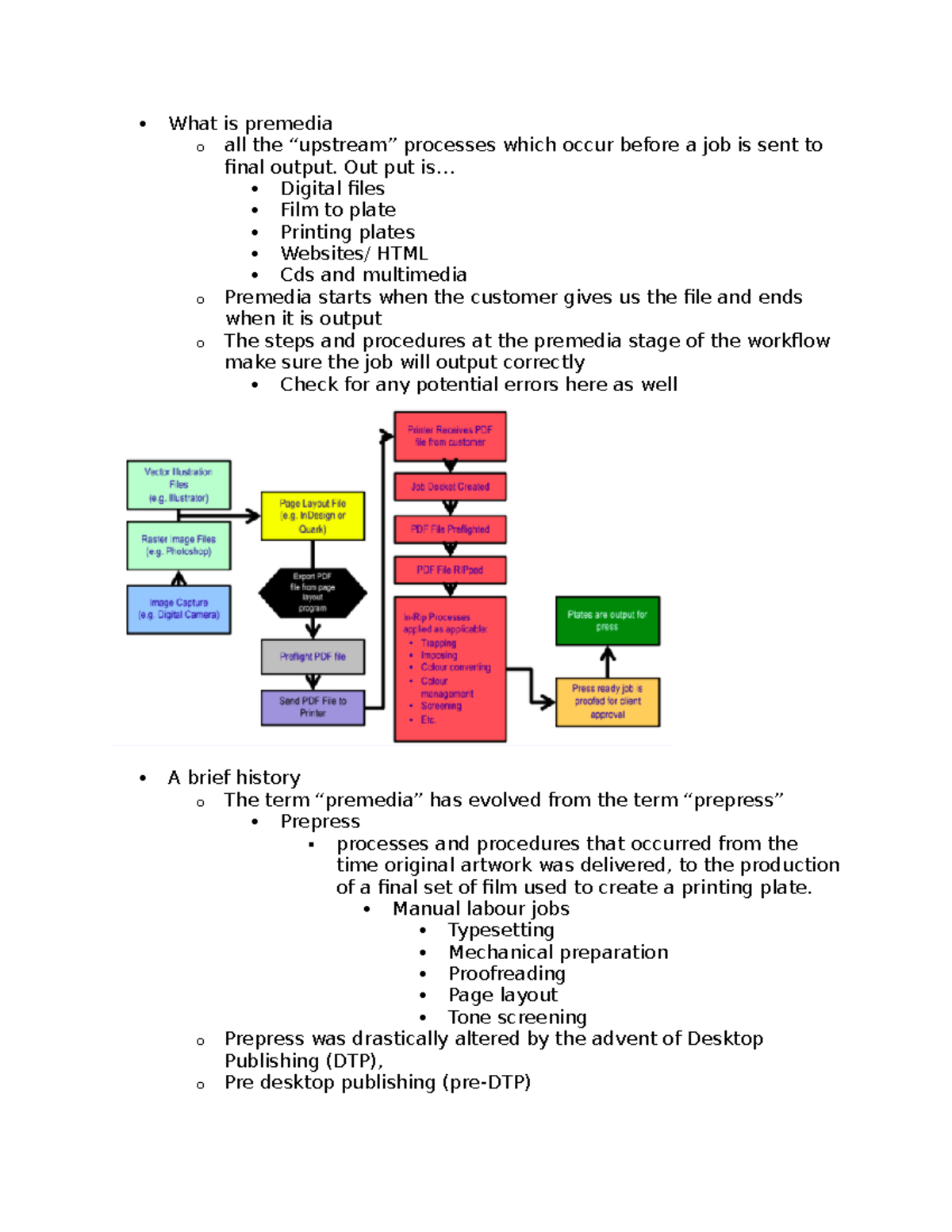 GCM111 Lecture on Premedia Considerations and Workflow Management - Studocu