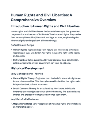 Human rights and civil liberties - ls141 - Copperbelt University