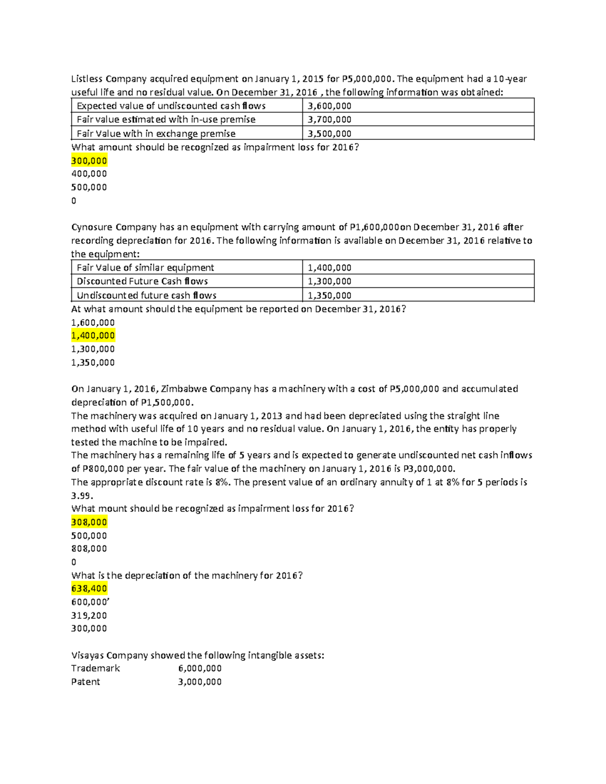 Quiz Solutions for Midterm Exam in Accounting 101 - Studocu