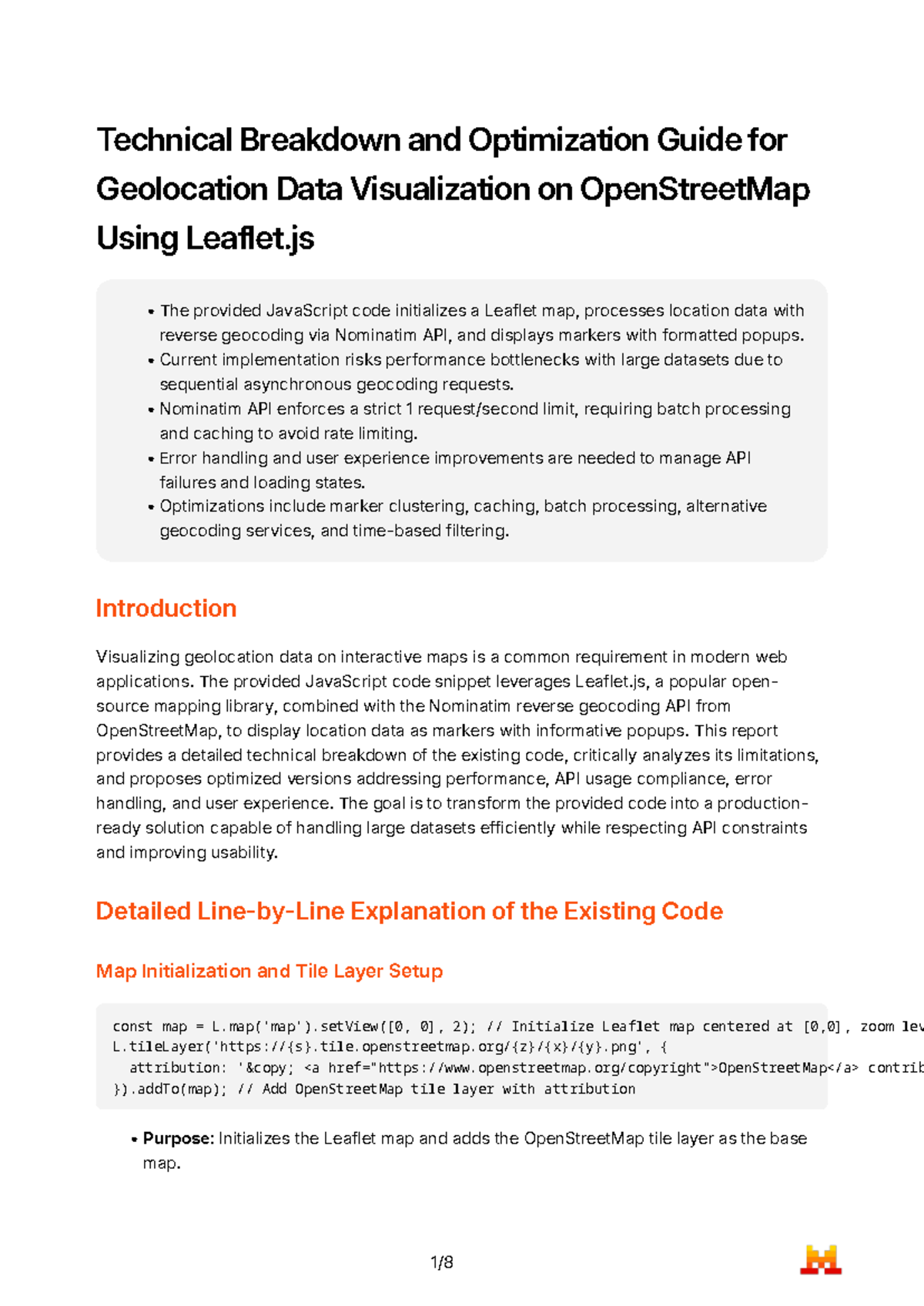 Optimized Geolocation Visualization Guide (CS101: Leaflet.js) - Studocu