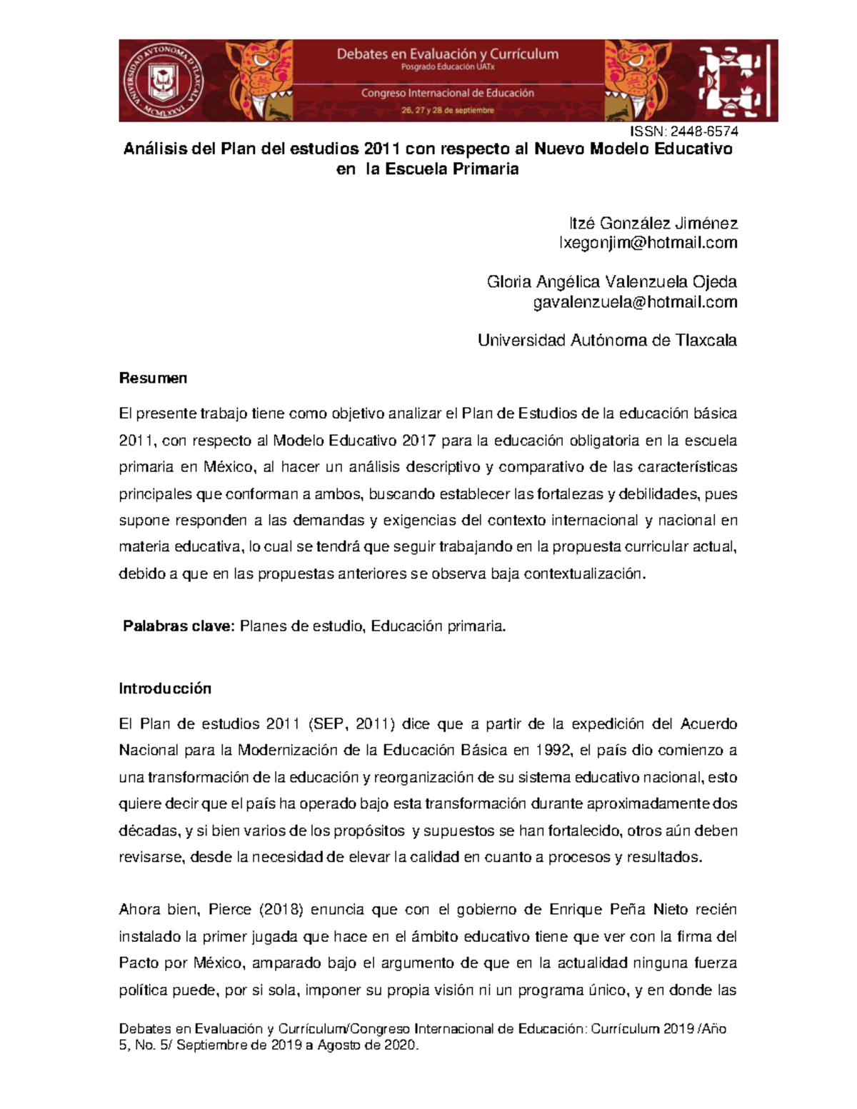 Análisis Comparativo del Plan de Estudios 2011 y 2017 en Primaria - Studocu