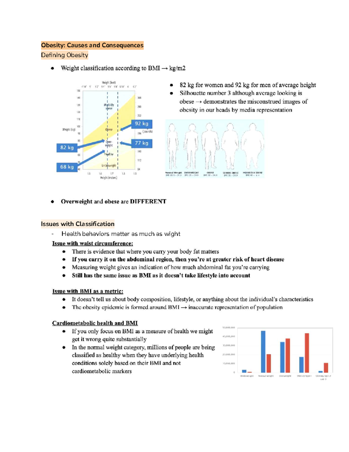 Health 101: Obesity Causes, Consequences & Stigma - Week 4 Notes - Studocu