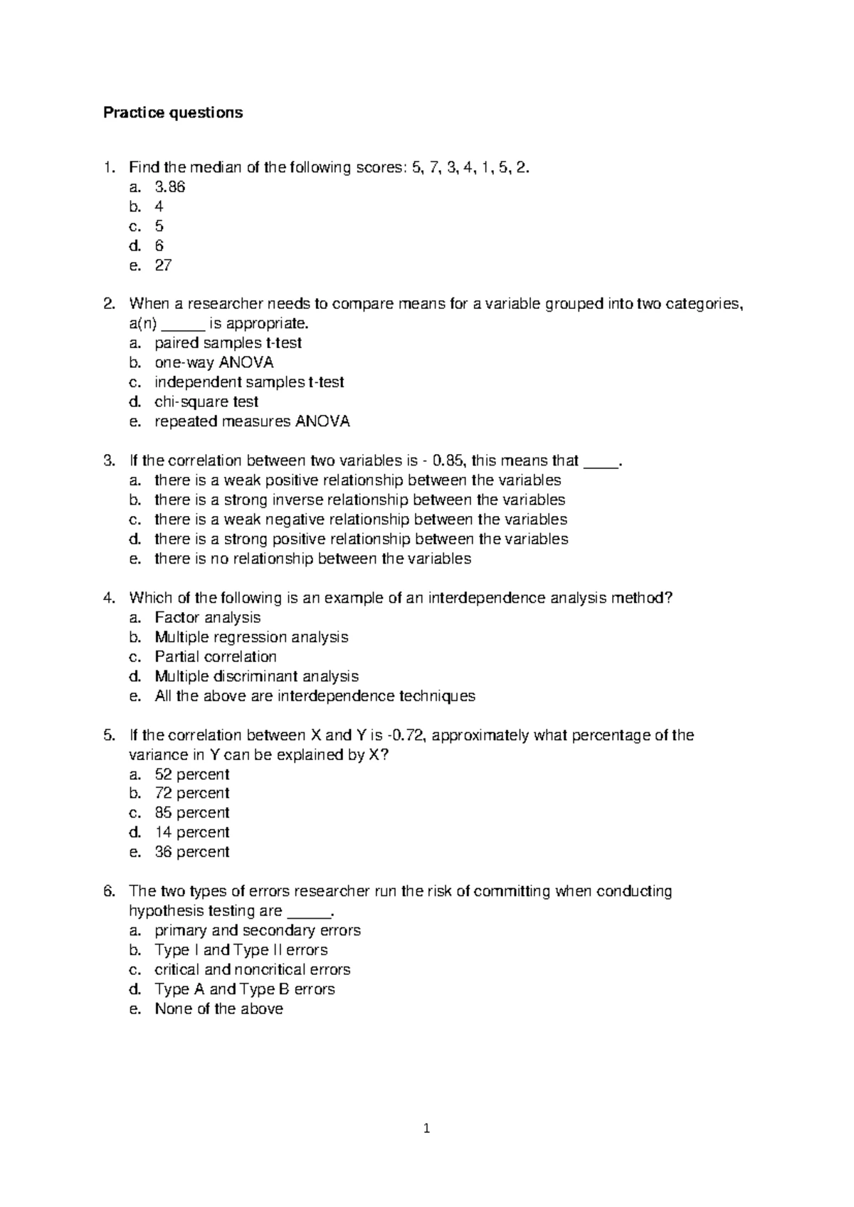 Individual Assignment Pre-Test Survey on Cinema Preferences - Studocu
