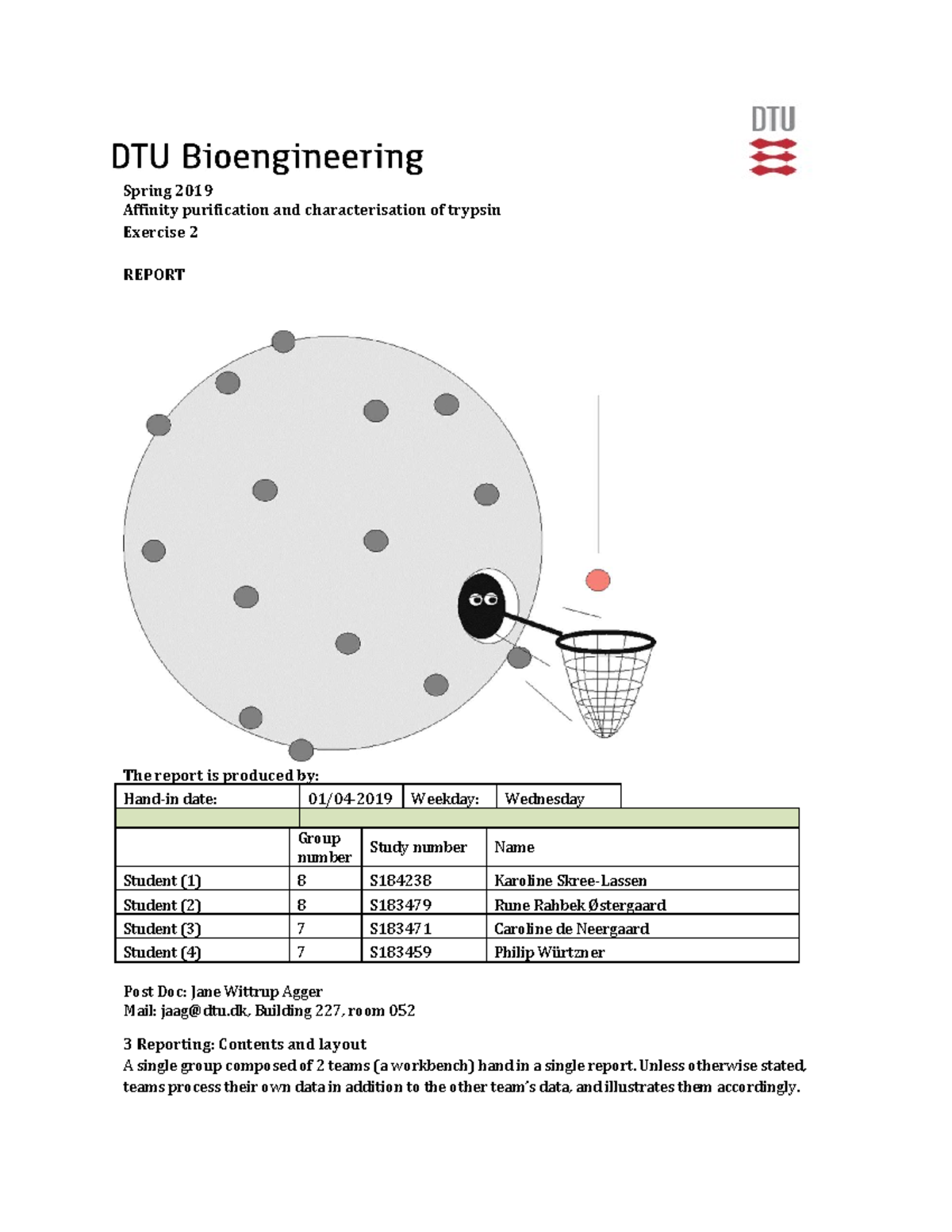 Exercise 2 Report: Protein Separation & Characterization (Spring 2019 ...