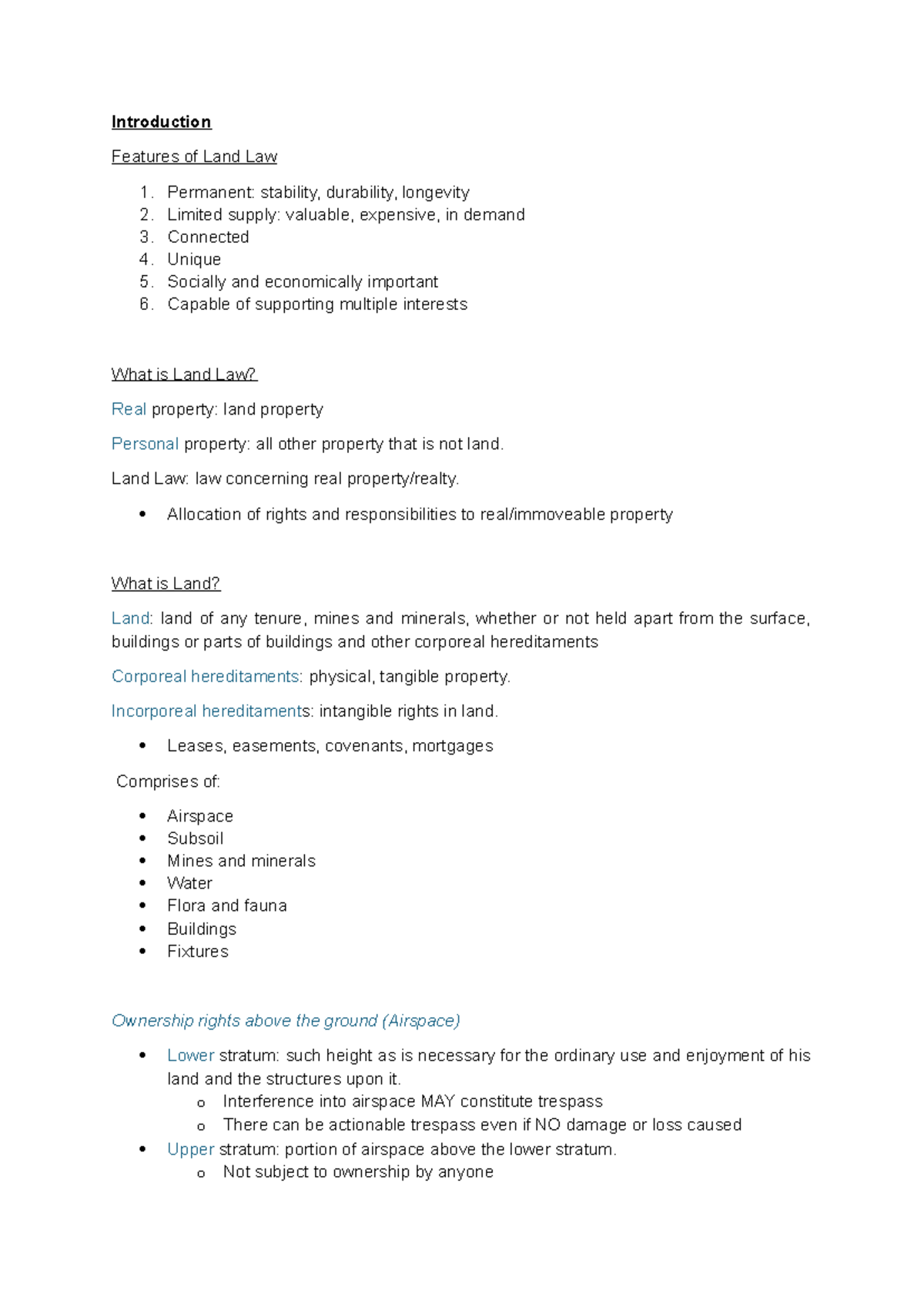Land Law Fundamentals: Key Concepts and Case Studies (1) - Studocu