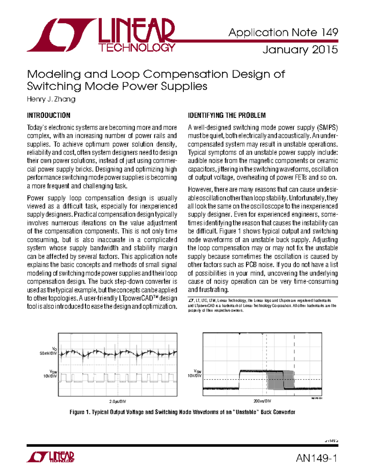 Modeling & Compensation Design for SMPS (AN149FA) - Studocu