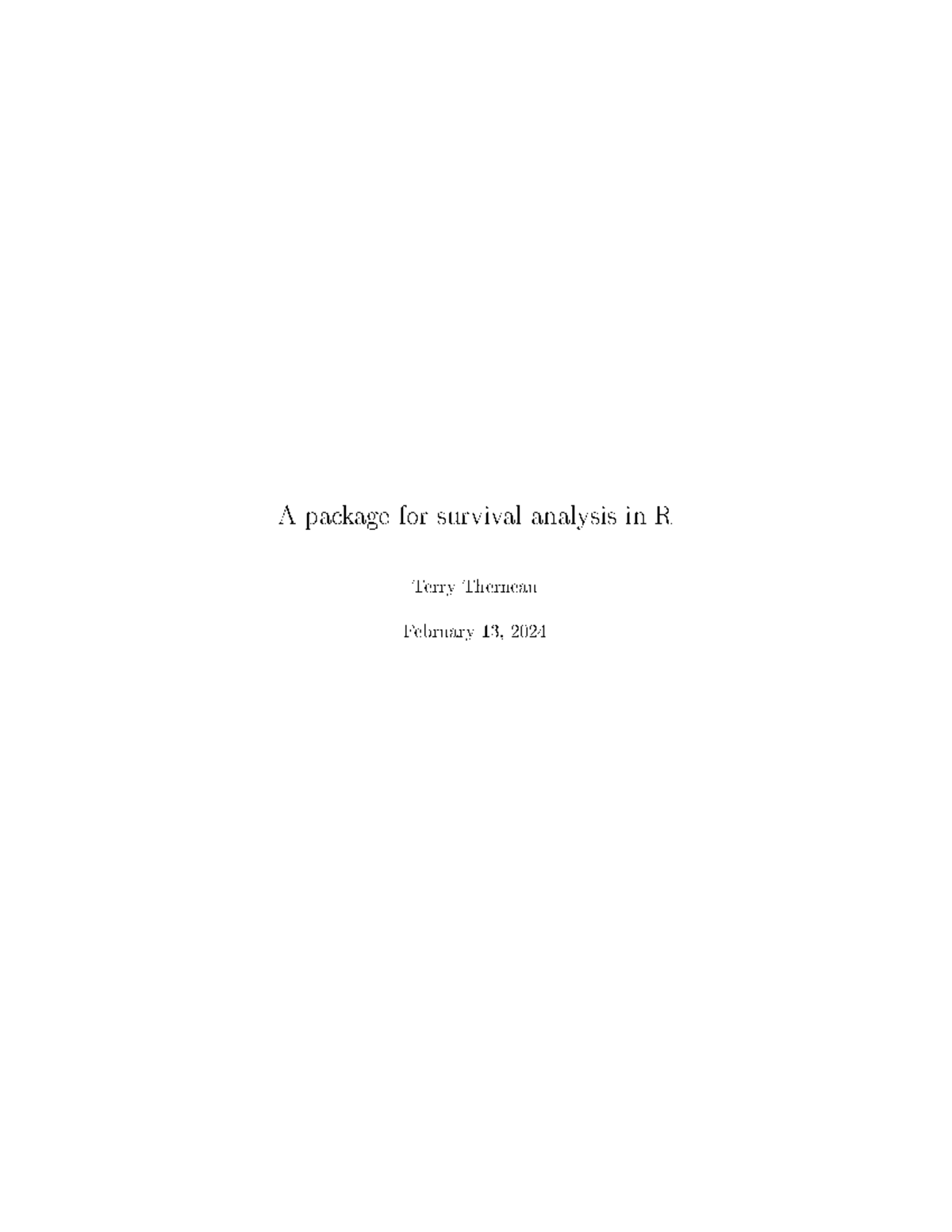 Survival Analysis in R: Introduction to the Survival Package - Studeersnel