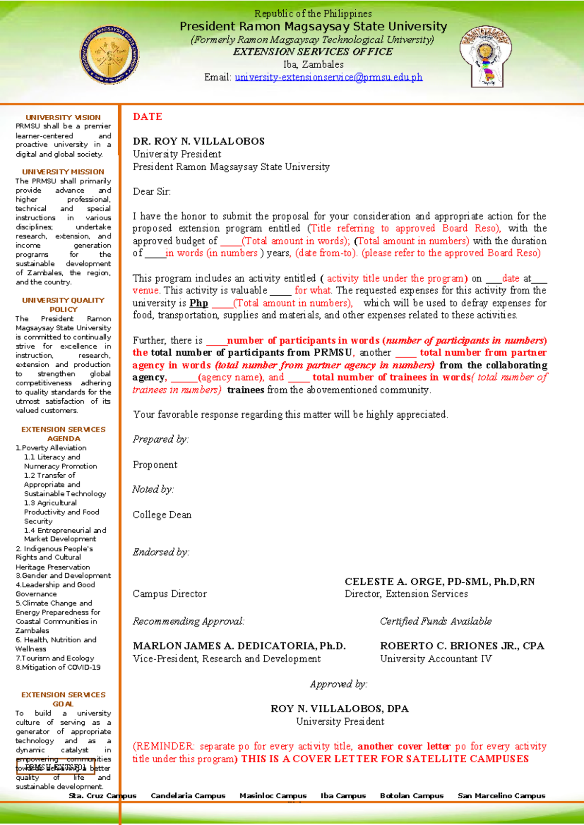 2025 PRMSU Extension Services Activity & Project Proposal Template ...