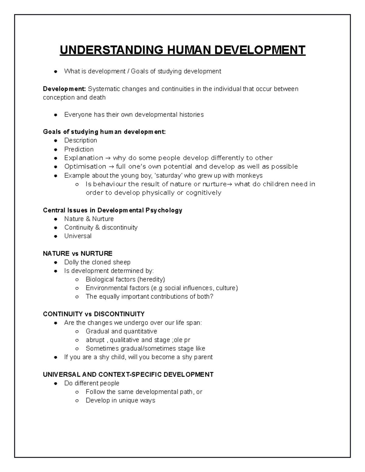 Developmental Psychology Practice Test (100 Marks) - MCQs & Essays ...