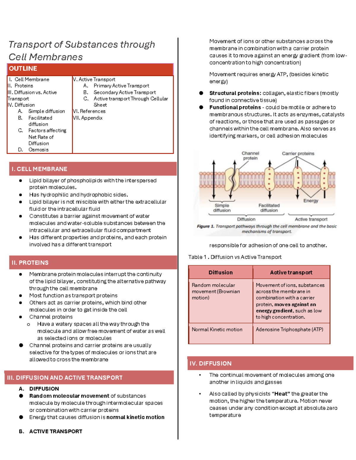 Transport Mechanisms Across Cell Membranes: Diffusion & Active ...