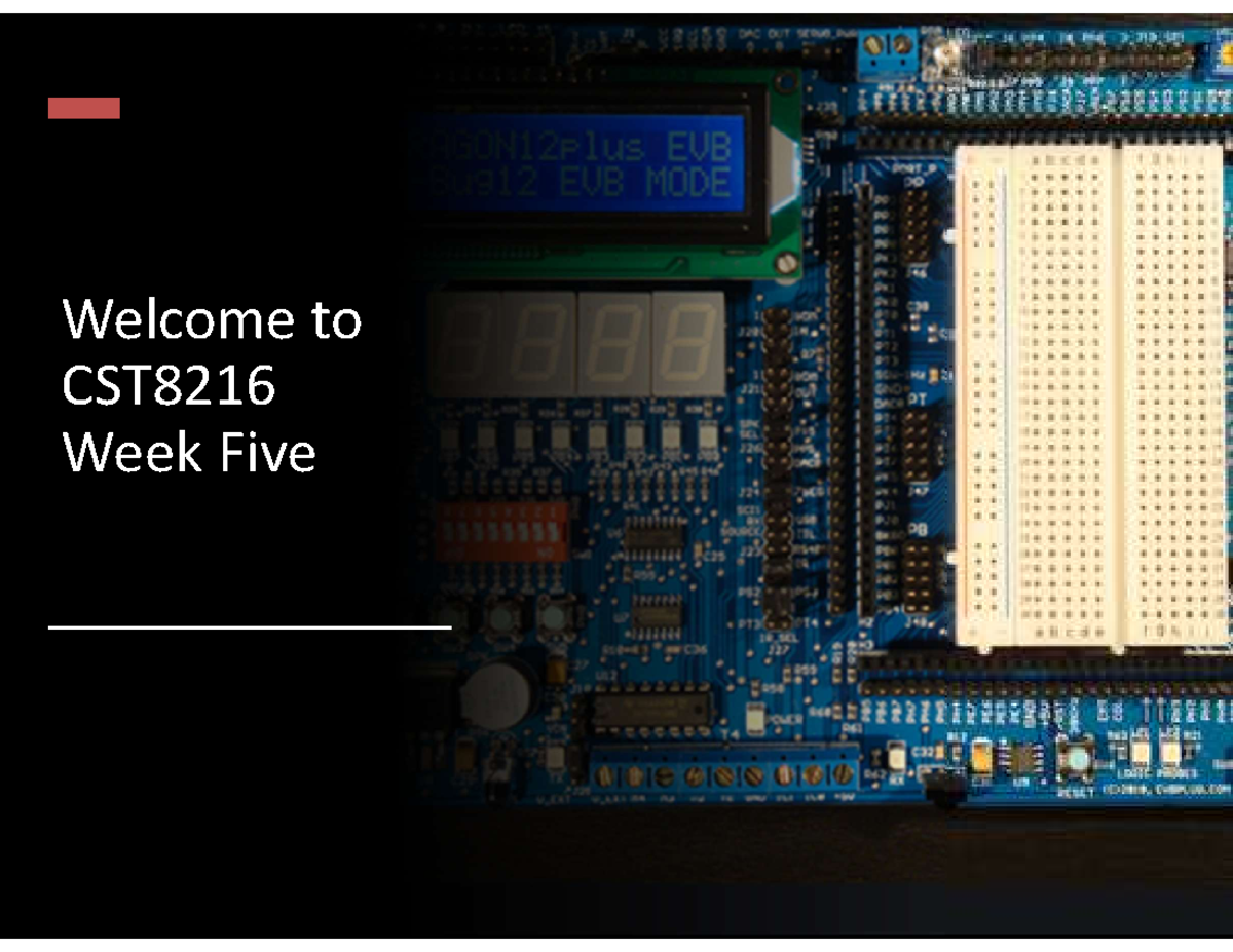 CST8216 Week 5 lecture notes on processor architecture arithmetic ...
