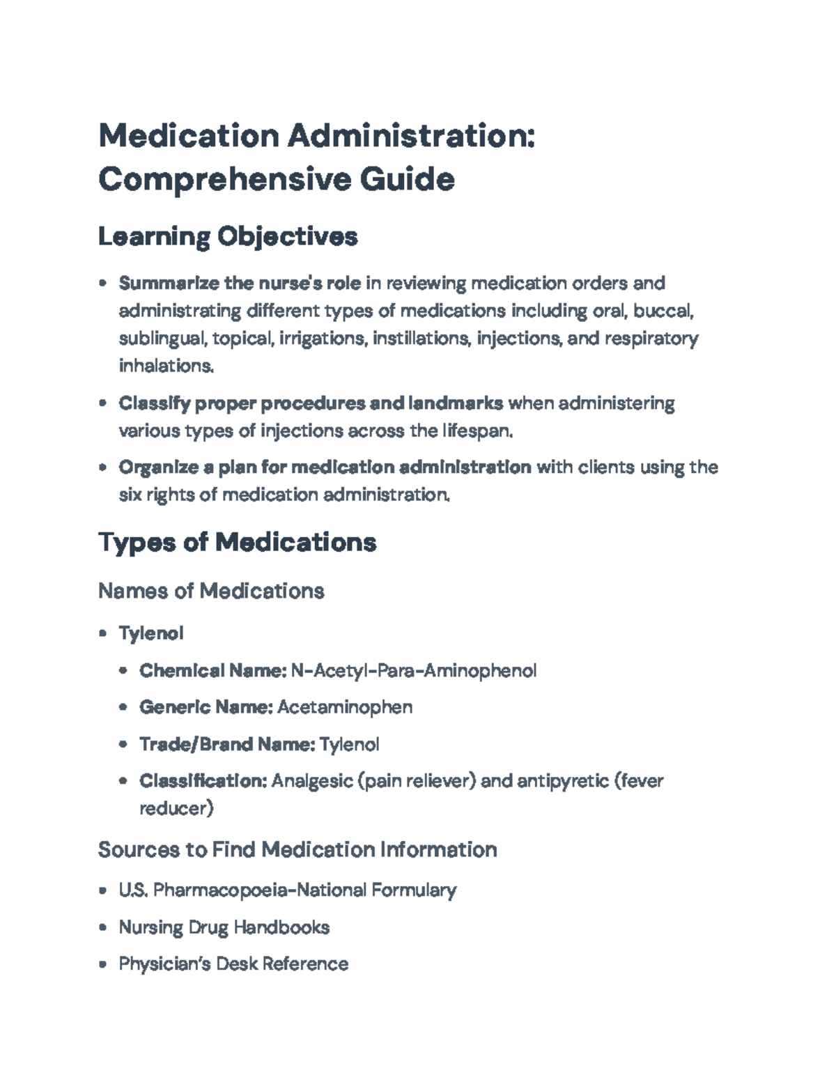 Medication Administration: Comprehensive Guide for Nursing Practice ...