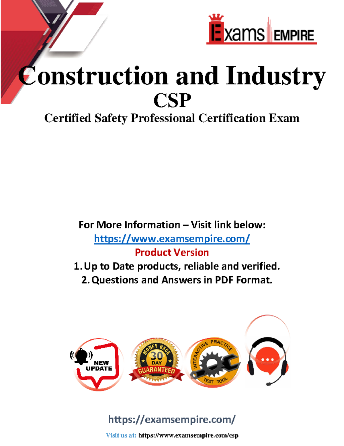 CSP Questions and Answers pdf dumps - examsempire/ For More Information ...