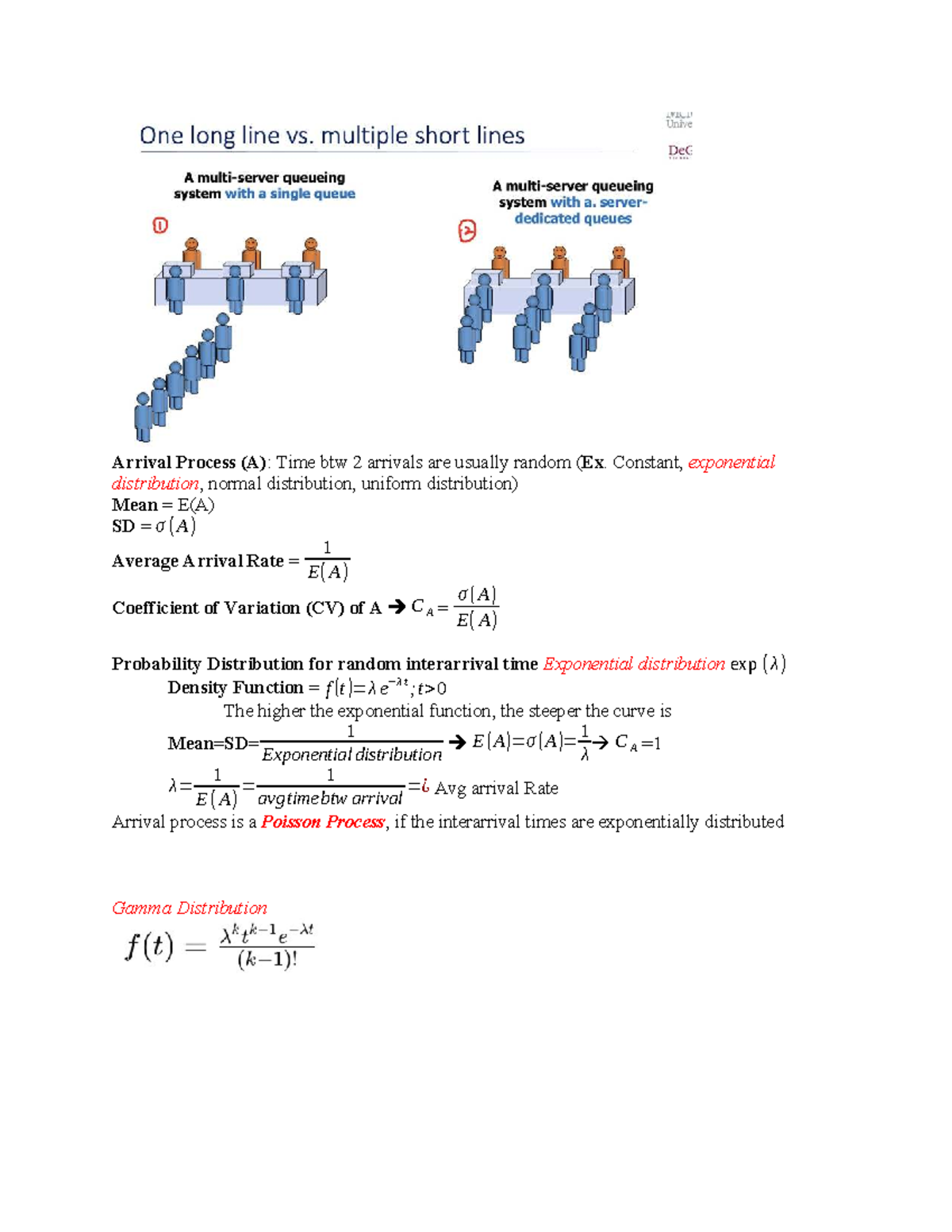 Waiting Line Management (MGT 101): Analyzing Arrival Processes and ...