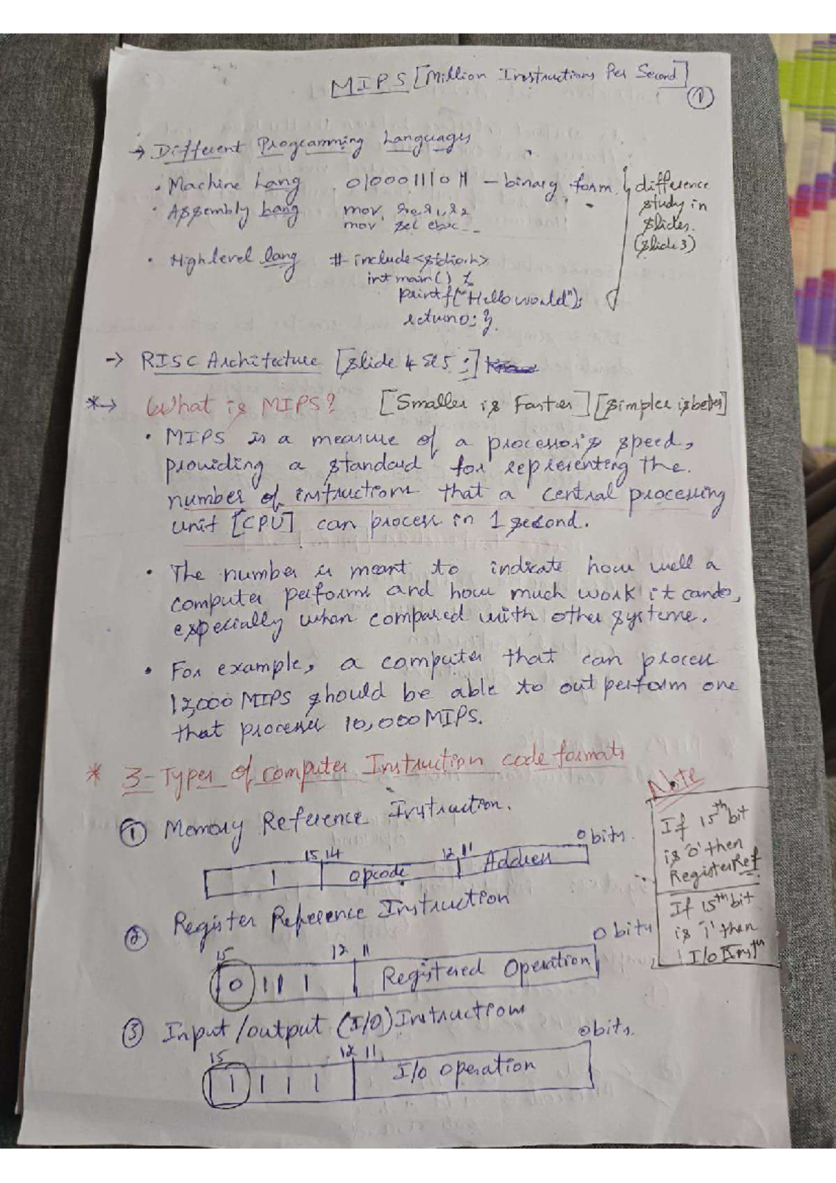 MIPS Final Exam Study Notes - Understanding MIPS Architecture - Studocu