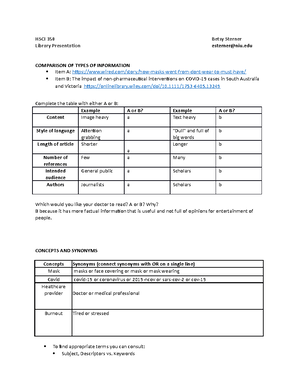 Exam 2 Review Sheet with answers - Exam 2 Review Sheet Exam 2 Overview ...