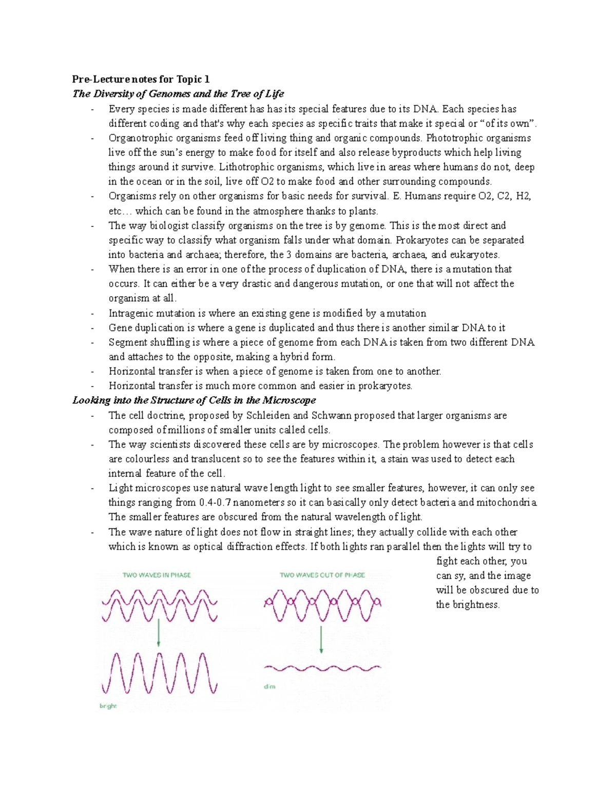 Chapter 11 Notes - Chapter 11 Cell cycle+cell Division 11 Cell division ...