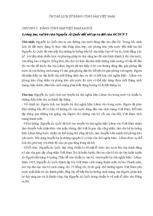 [Solved] phn tch vai tr lnh o ca ng csvn trong cuc khng chin chng php ...