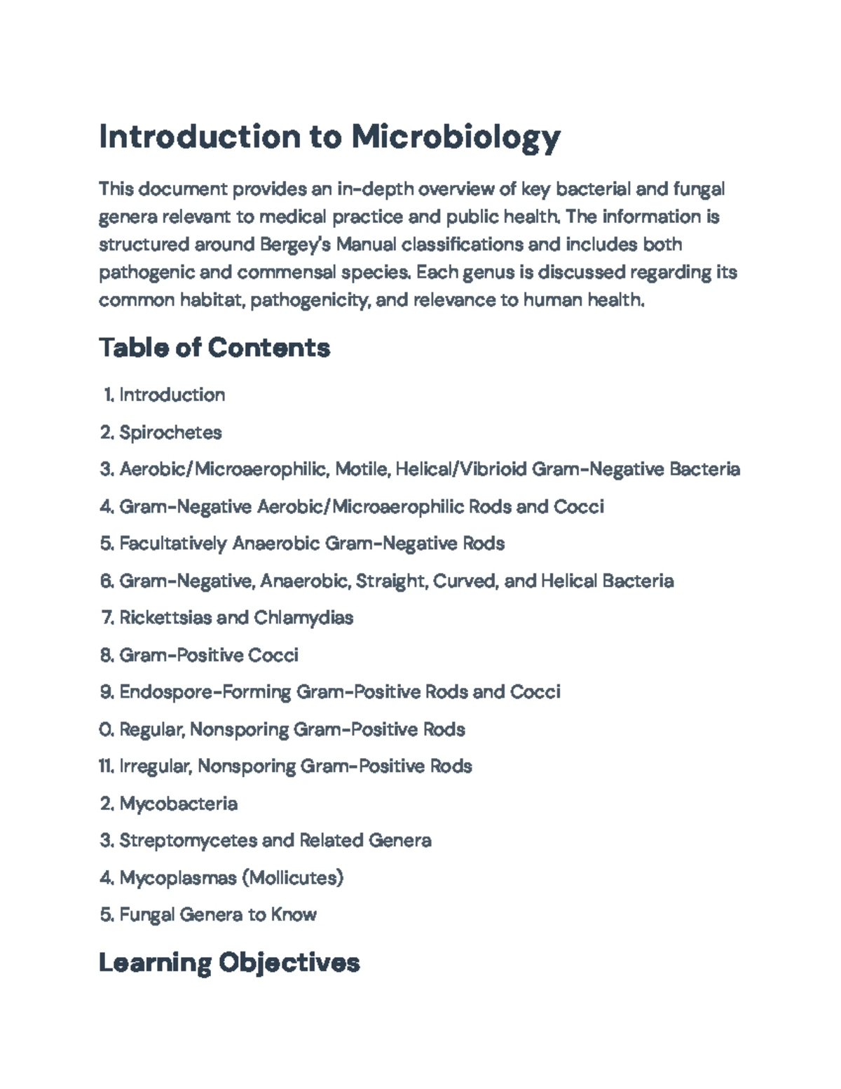 Microbiology Overview: Key Concepts and Challenges in Research - Studocu