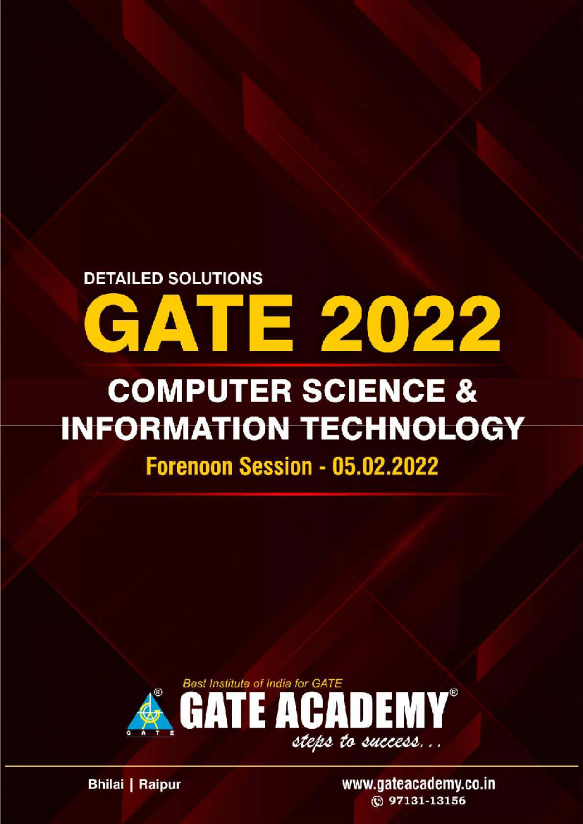 GATE 2022 Computer Science Engineering - Technical Section Questions ...