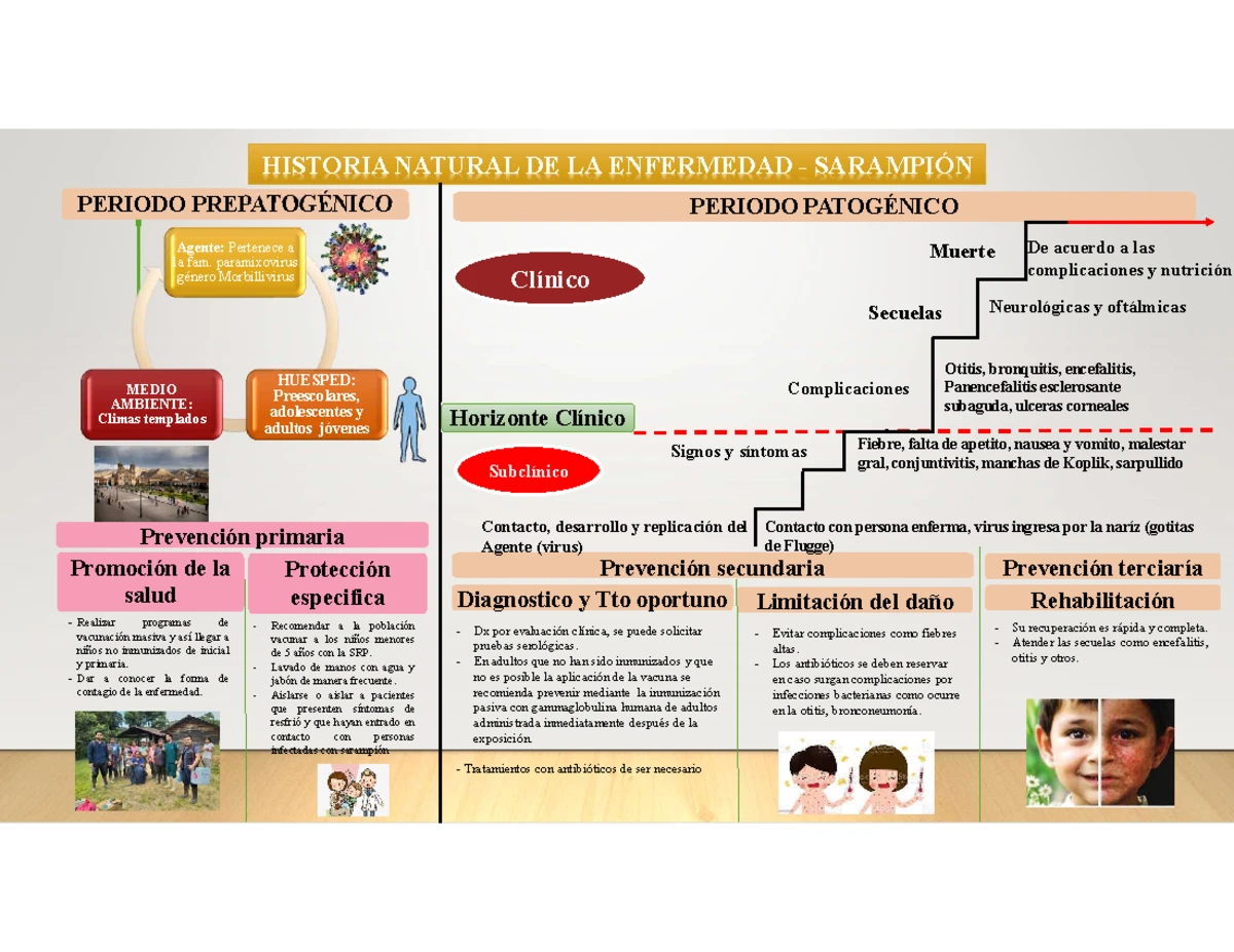 Historia natural del sarampión: Epidemiología y desarrollo clínico
