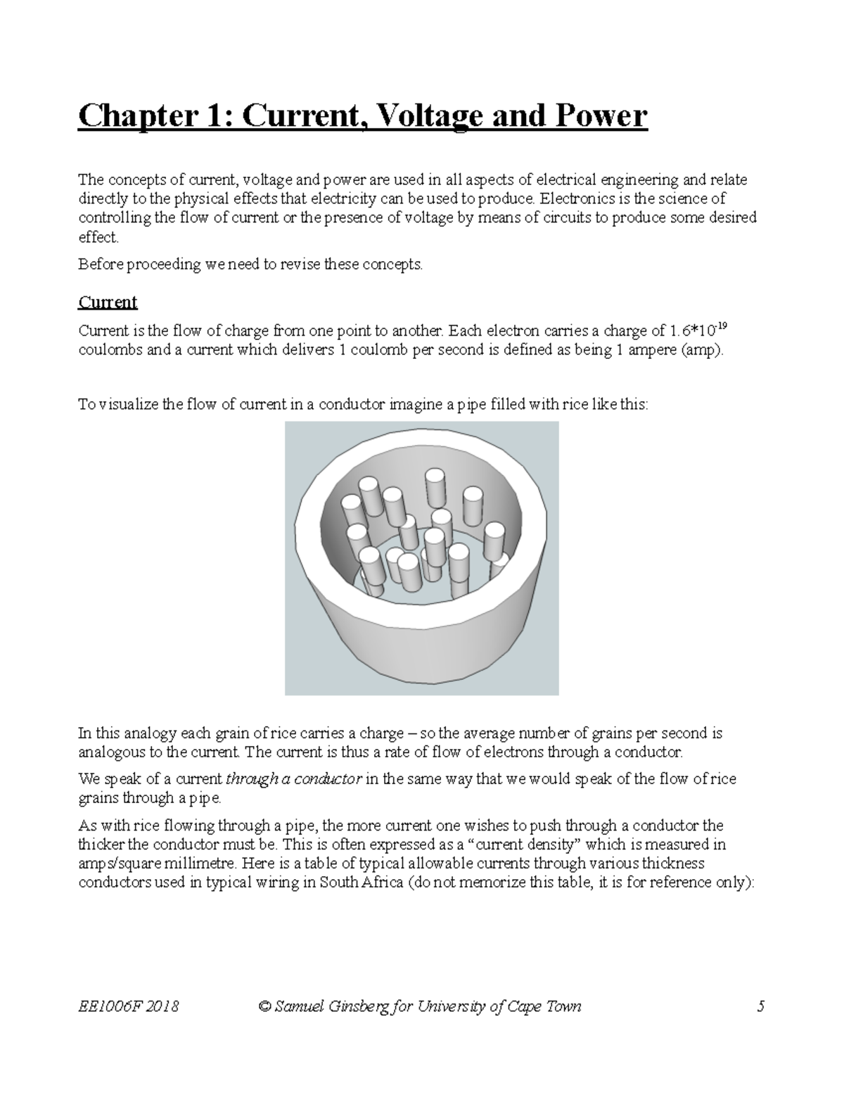 Intro to Electronic Engineering - Chapter 1: Current, Voltage & Power ...