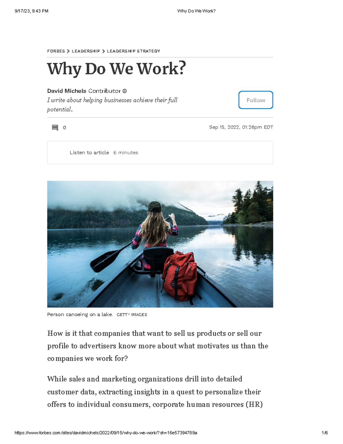 3. Why Do We Work - why do we work - I write about helping businesses ...
