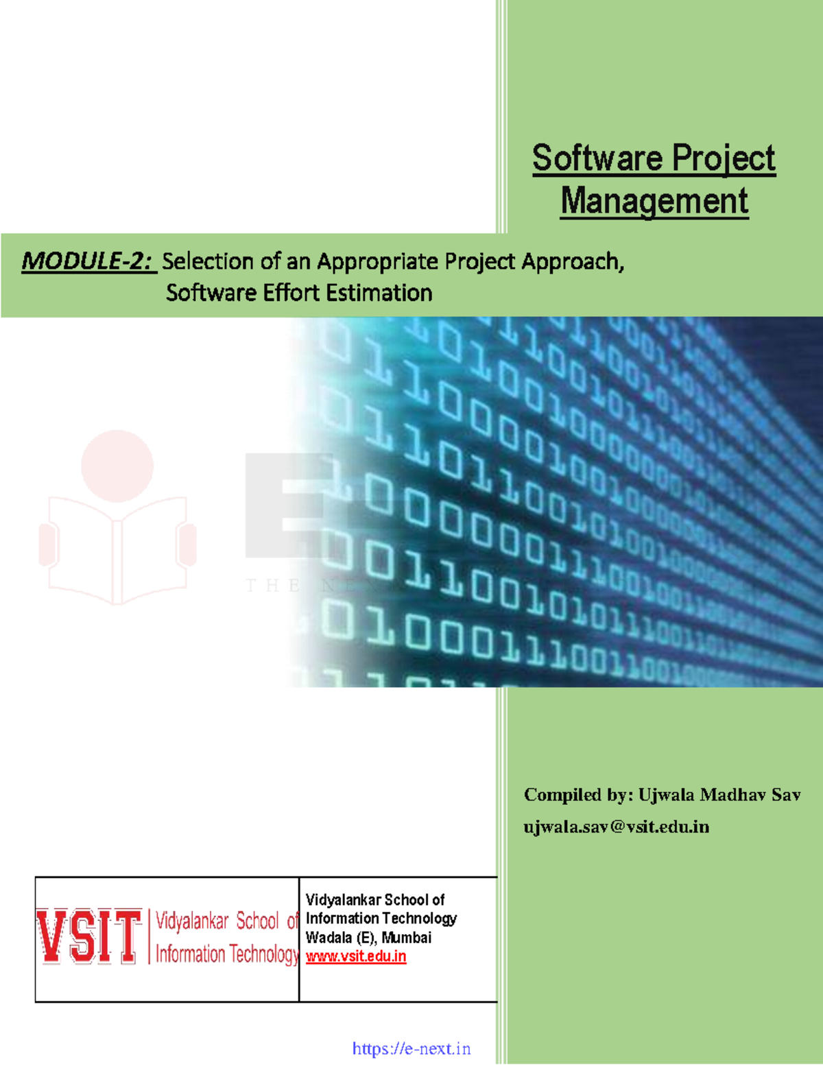 **Modified Title: Project Approach - Software Project Management (IT ...