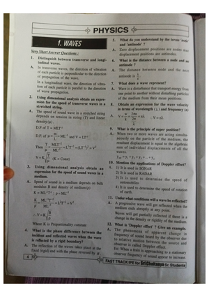 Ch 9 Light - Kjdjcs - Of Class 10 Notes Science Light Prashant Kirad 