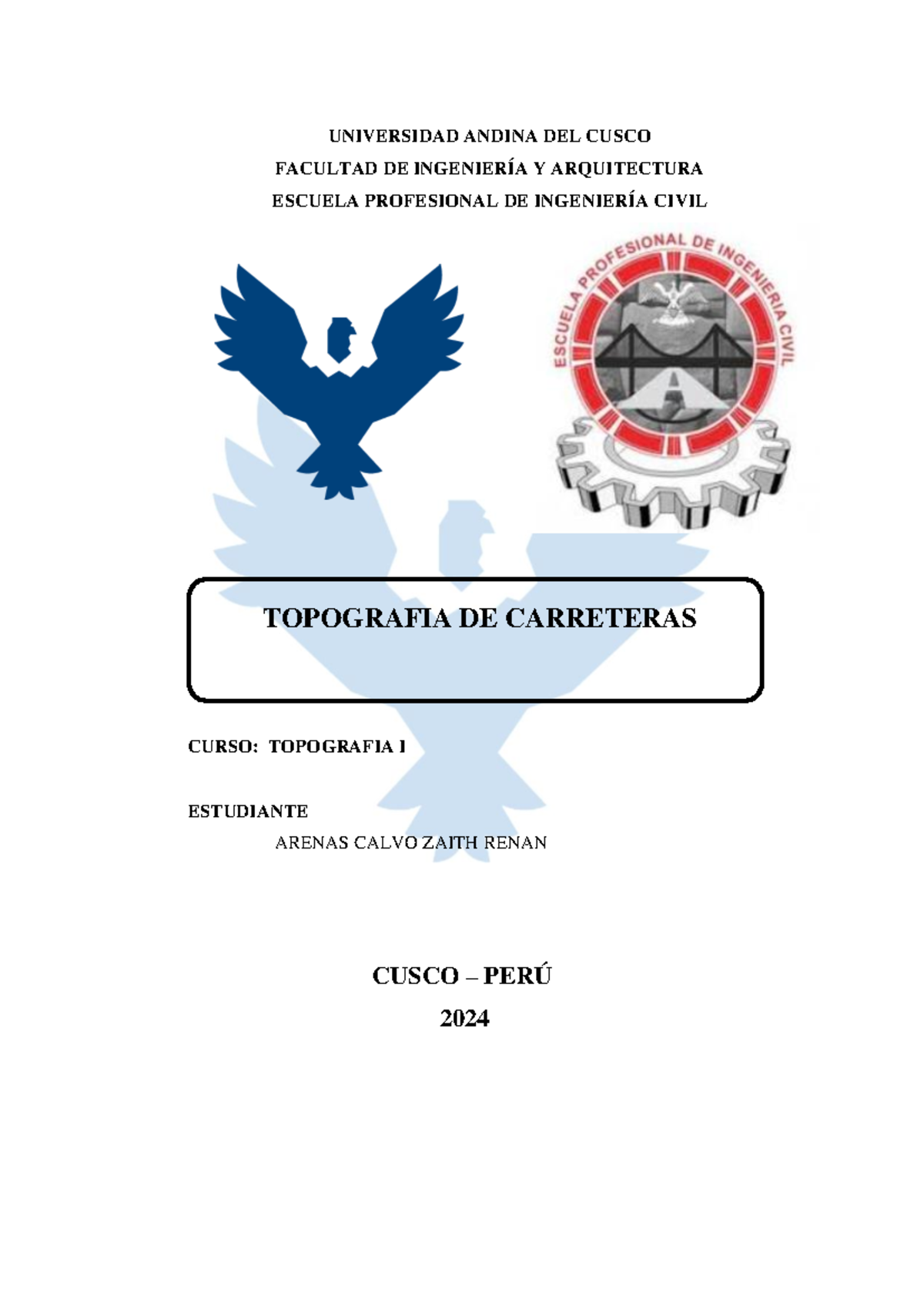 Topografía I: Diseño y Construcción de Carreteras - Guía Completa - Document Preview