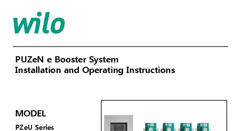 PUZeN e Booster System Installation & Operating Manual - Studocu