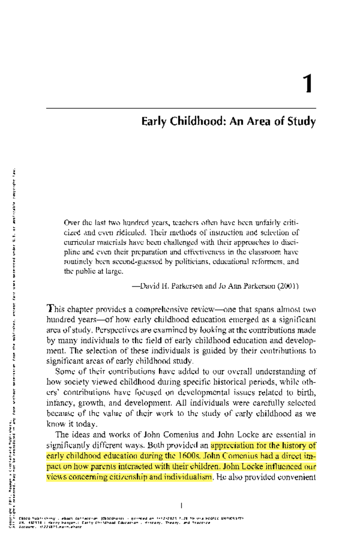 Early Childhood Education: Historical Perspectives and Key Figures ...