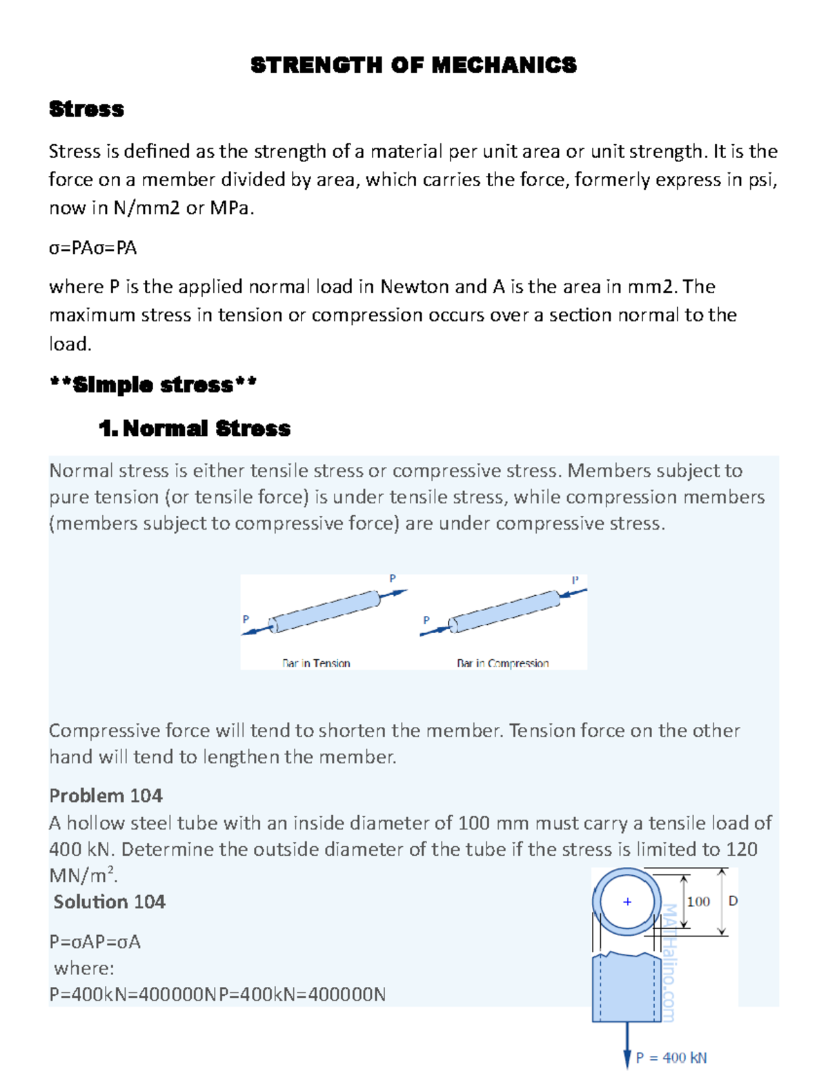 Strength of Mechanics - STREMA: Key Concepts and Problems Explained ...