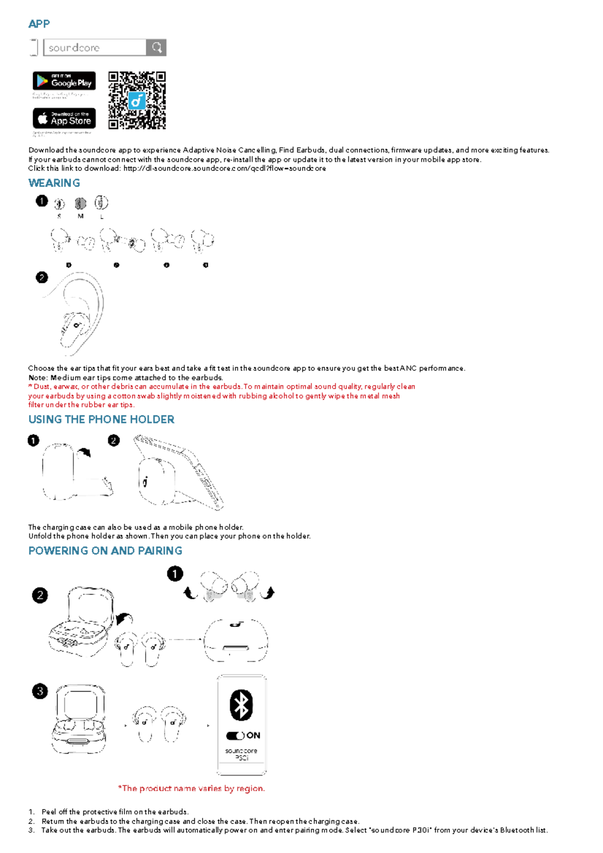 Soundcore P30i R50i NC User Guide & Setup Instructions (A3959) - Studocu
