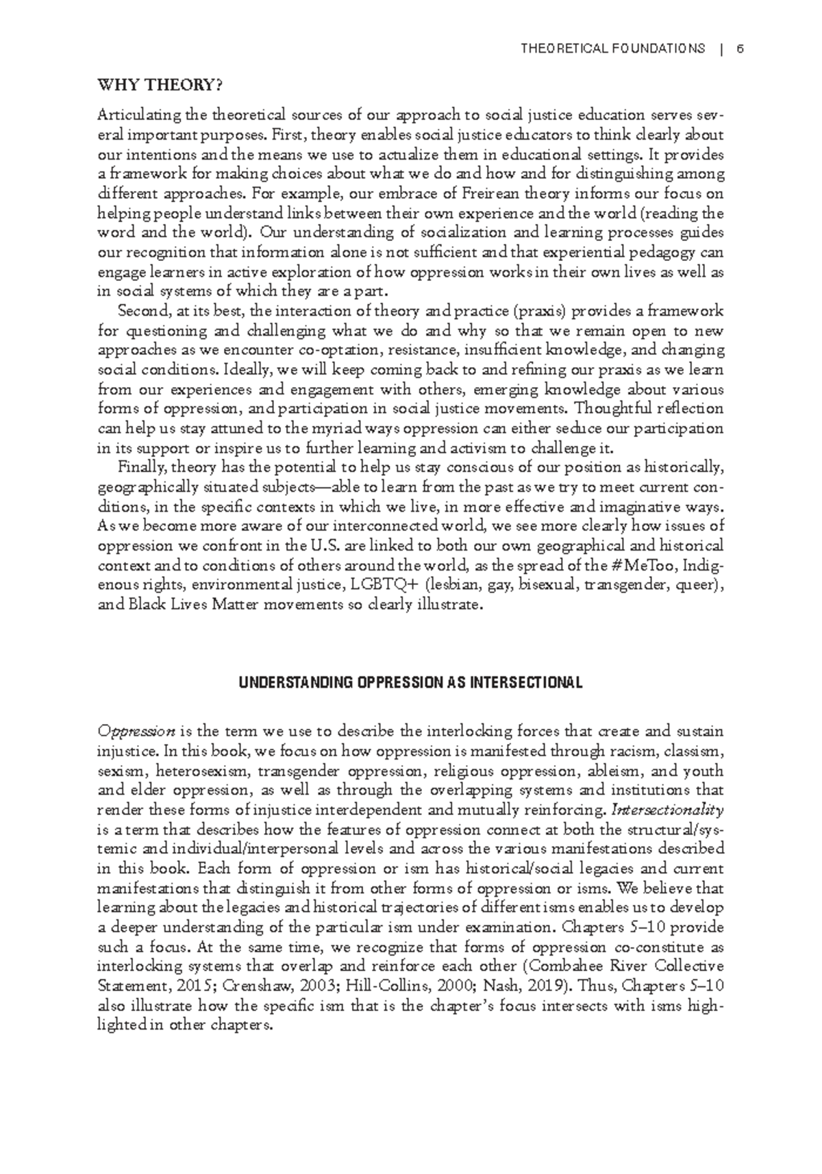 Teaching for Diversity and Social Justice (EDUC 101): Understanding ...
