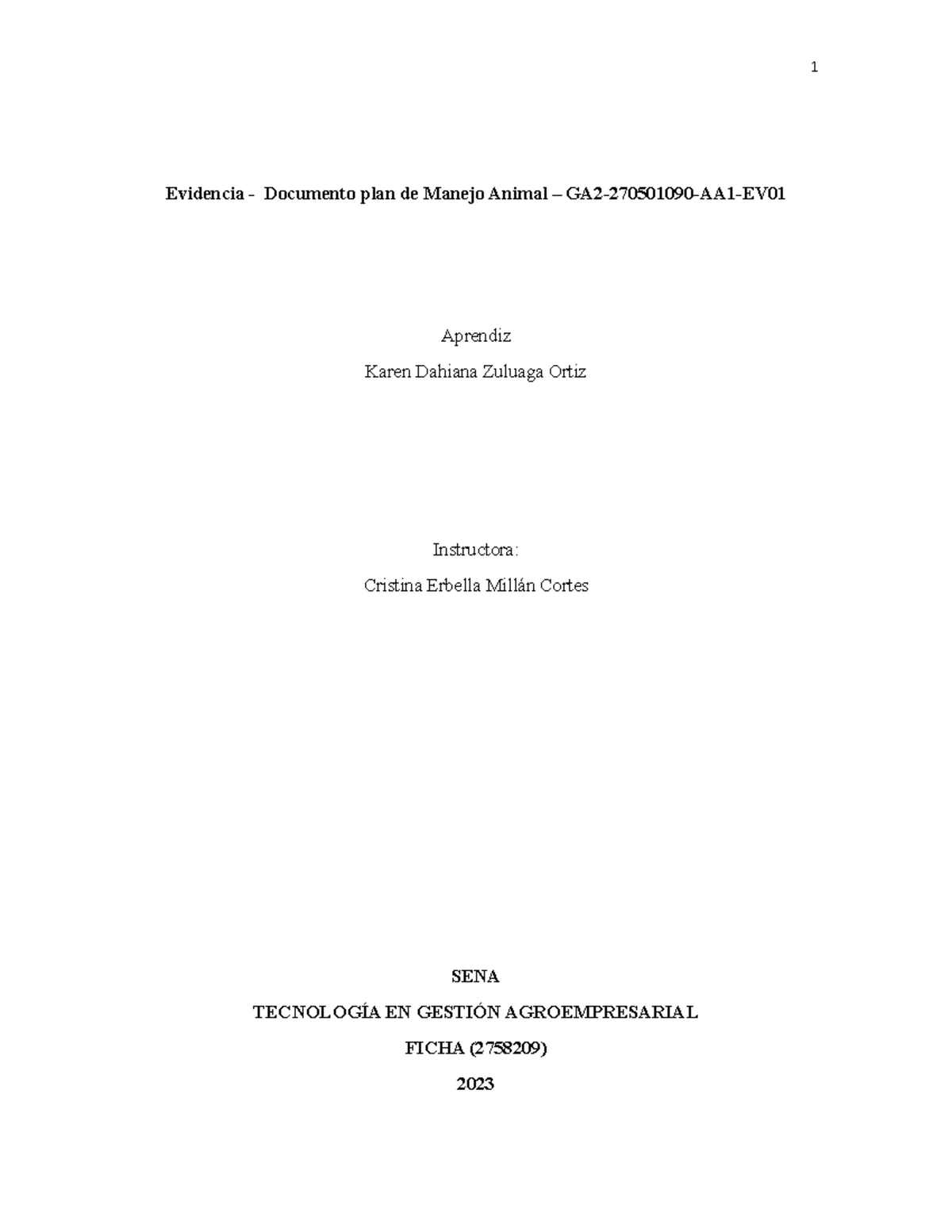 Cronograma de Manejo de Cerdos para Producción de Carne - GA2-270501090 ...