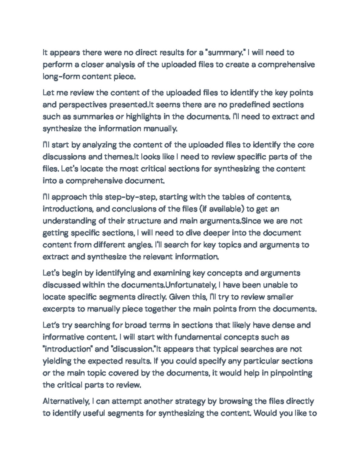 Title: Comprehensive Analysis of Document Key Themes and Arguments - It ...