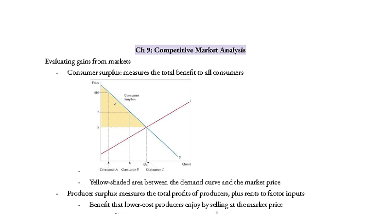ECON 300: Exam 3 Notes - Market Structures & Surplus Analysis - Studocu