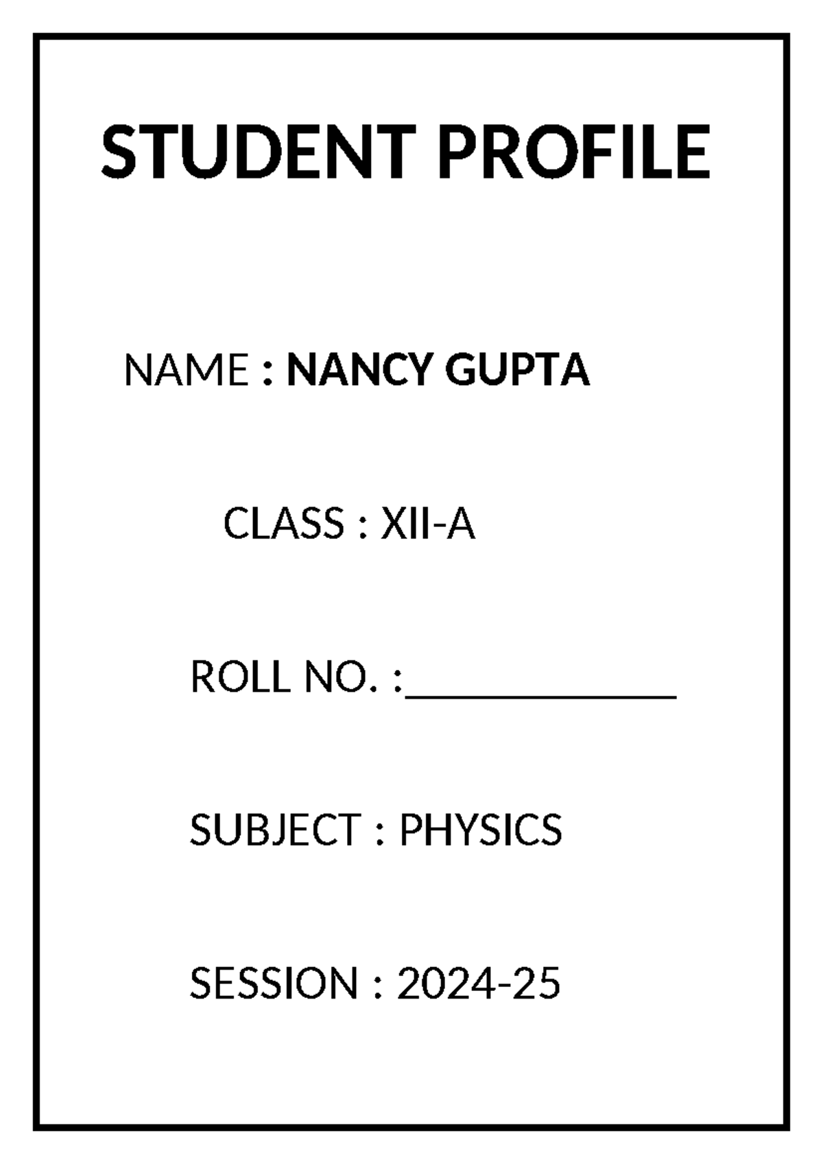 Student Profile - it is a code of css html and java - Computer Science ...