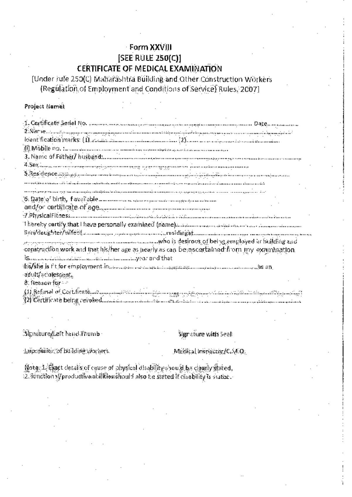 Induction Format 25 - documents - Form RULE CERTIFICATE OF MEDICAL ...