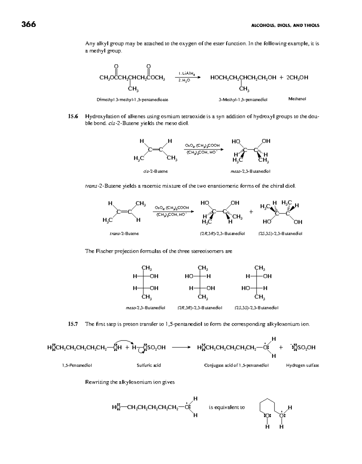 Organic Chemistry 4th Ed: Ch 15 - Alcoh, Diols & Thiols Solutions - Studocu