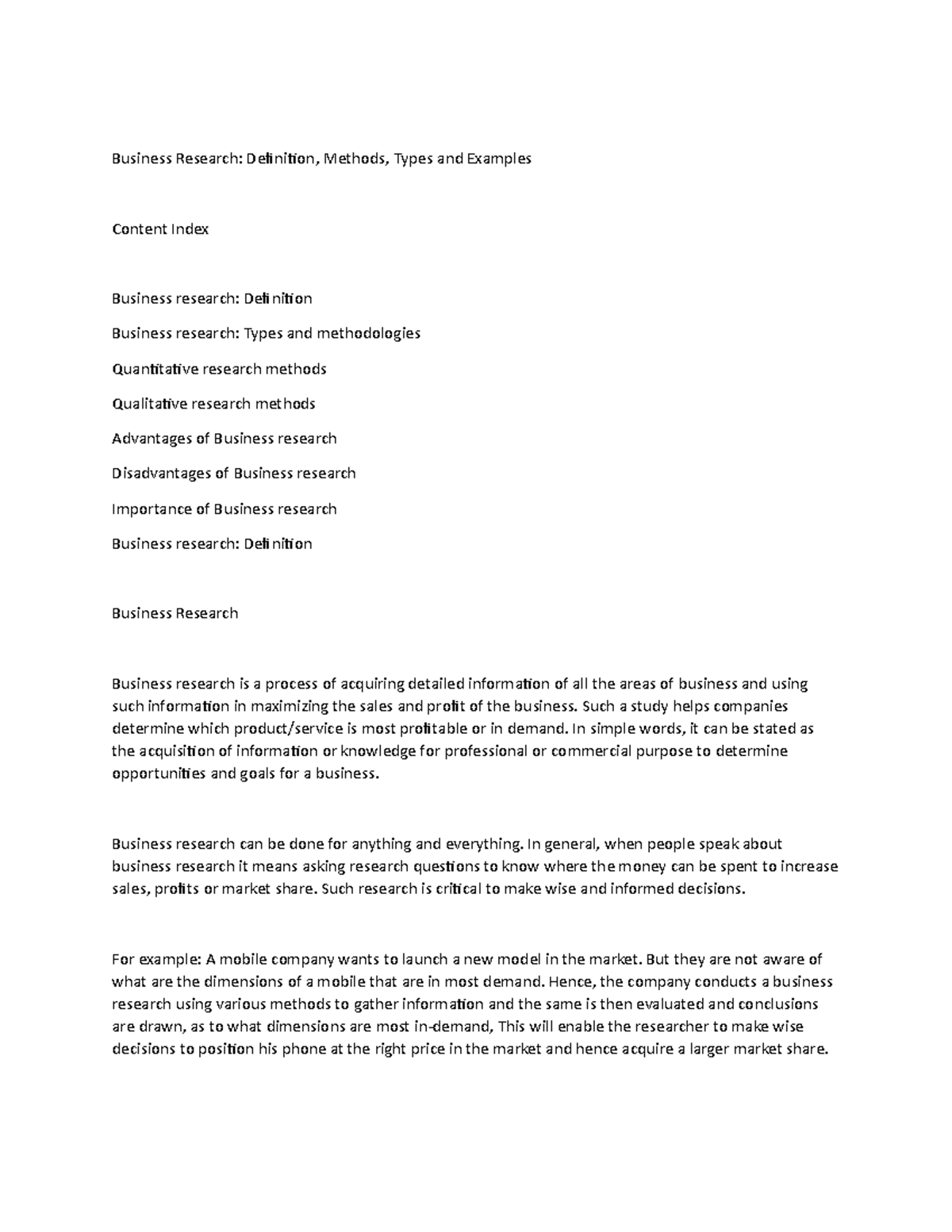 Businesses Reserch and types - Business Research: Definition, Methods ...