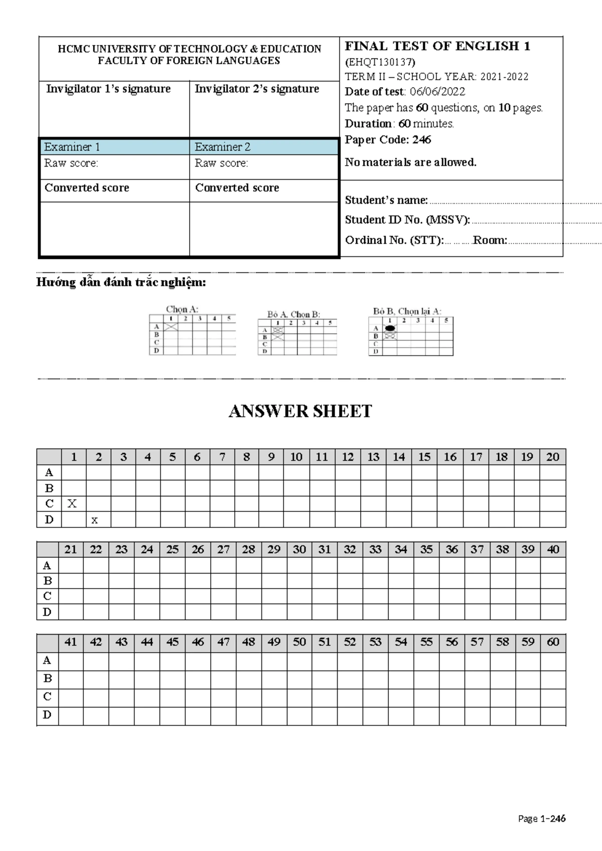 RC - Reading Test Part 5 Comprehension Questions and Answers - Studocu