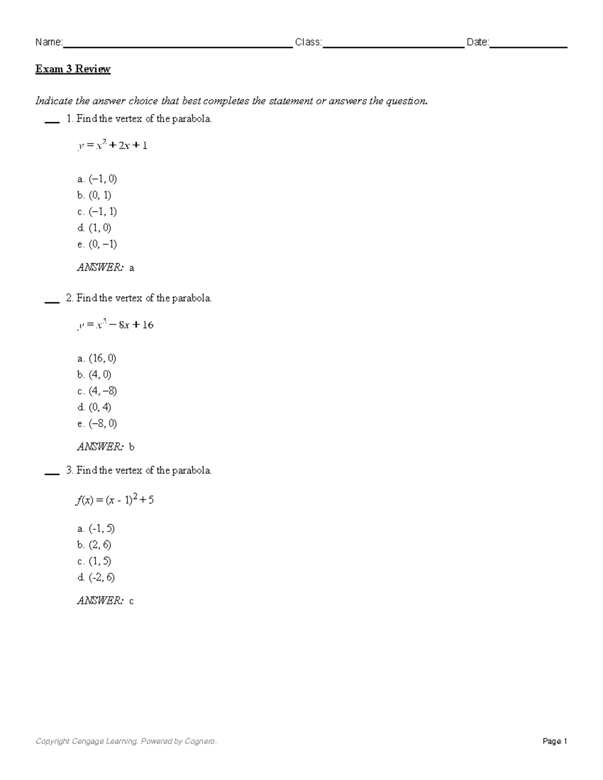 Ch 6 Practice Test Answer Key - Chapter 6 Practice Test – Answer Key ...