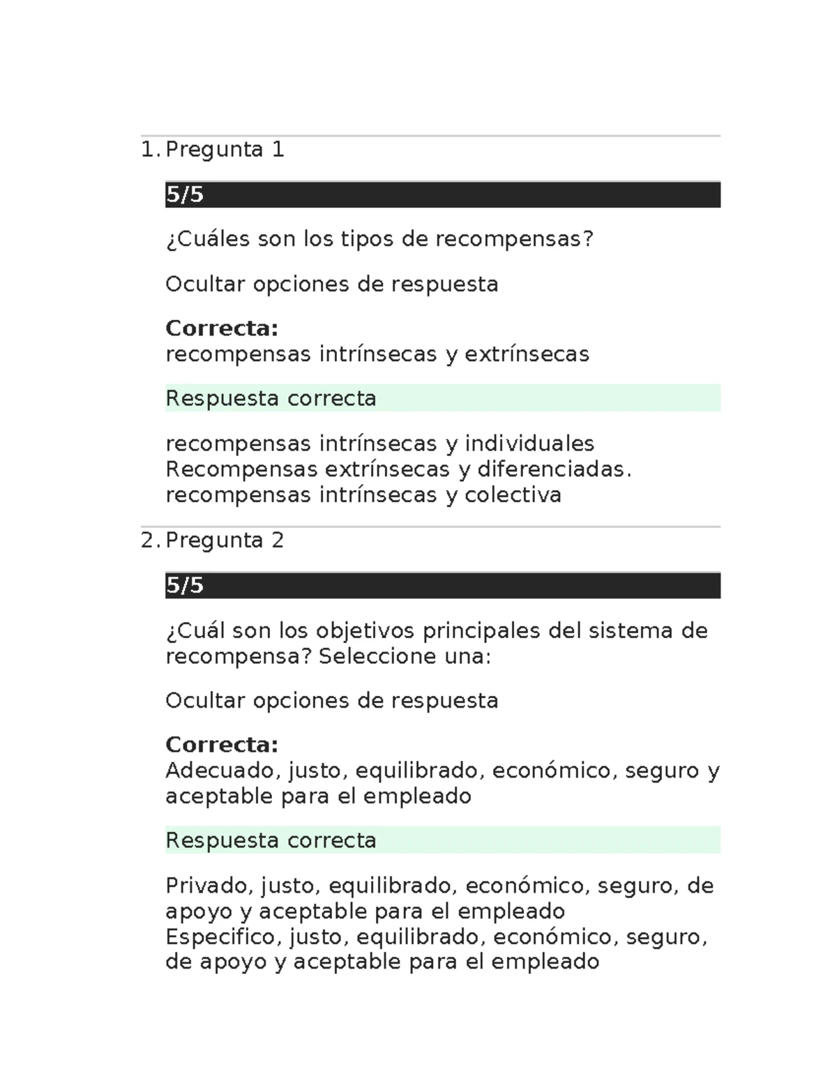 Taller 2: Estructura de Compensaciones y Sistema de Incentivos - Studocu