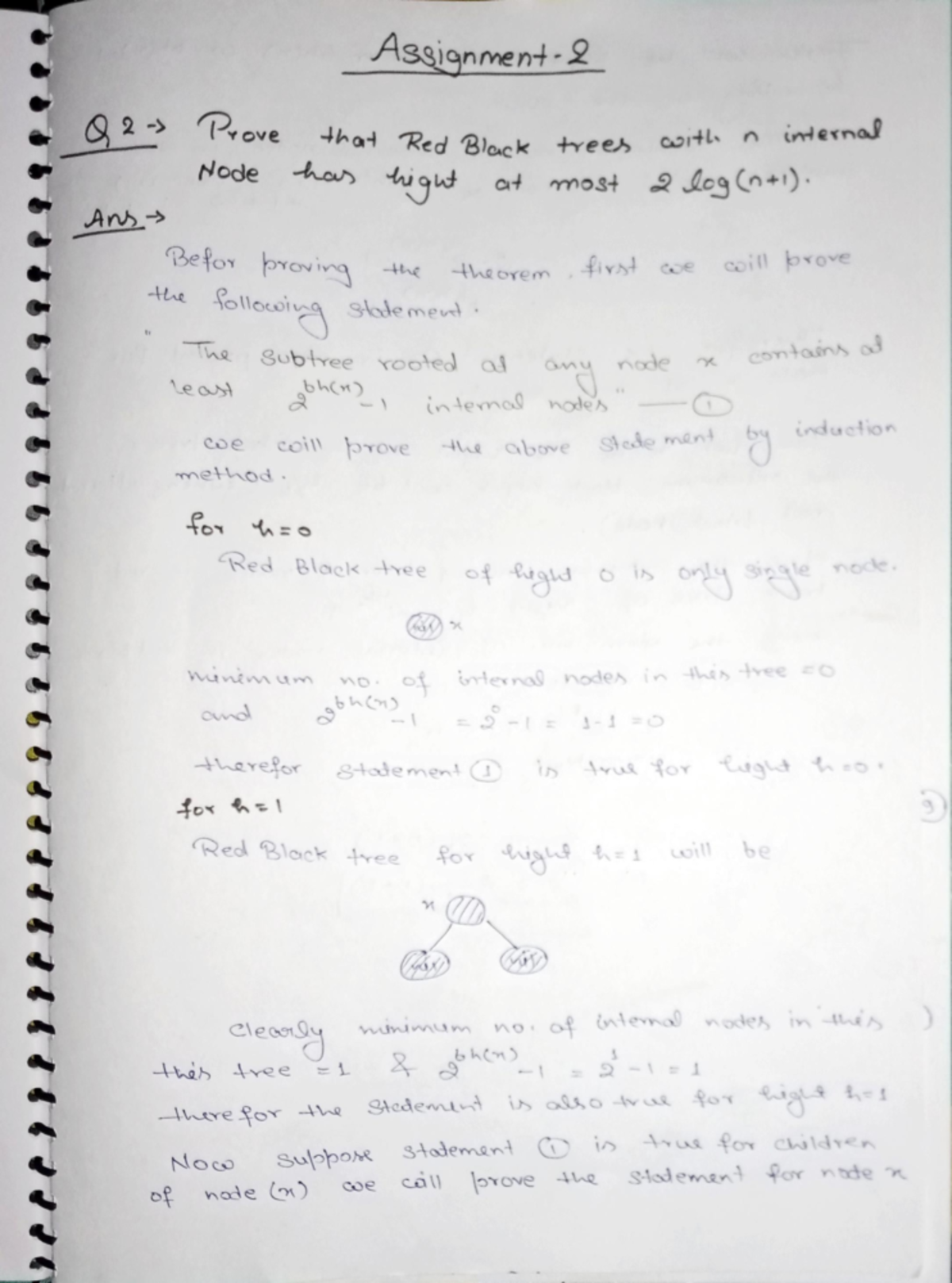 Daa2 - Final Assignment on Red-Black and Binomial Trees - Studocu