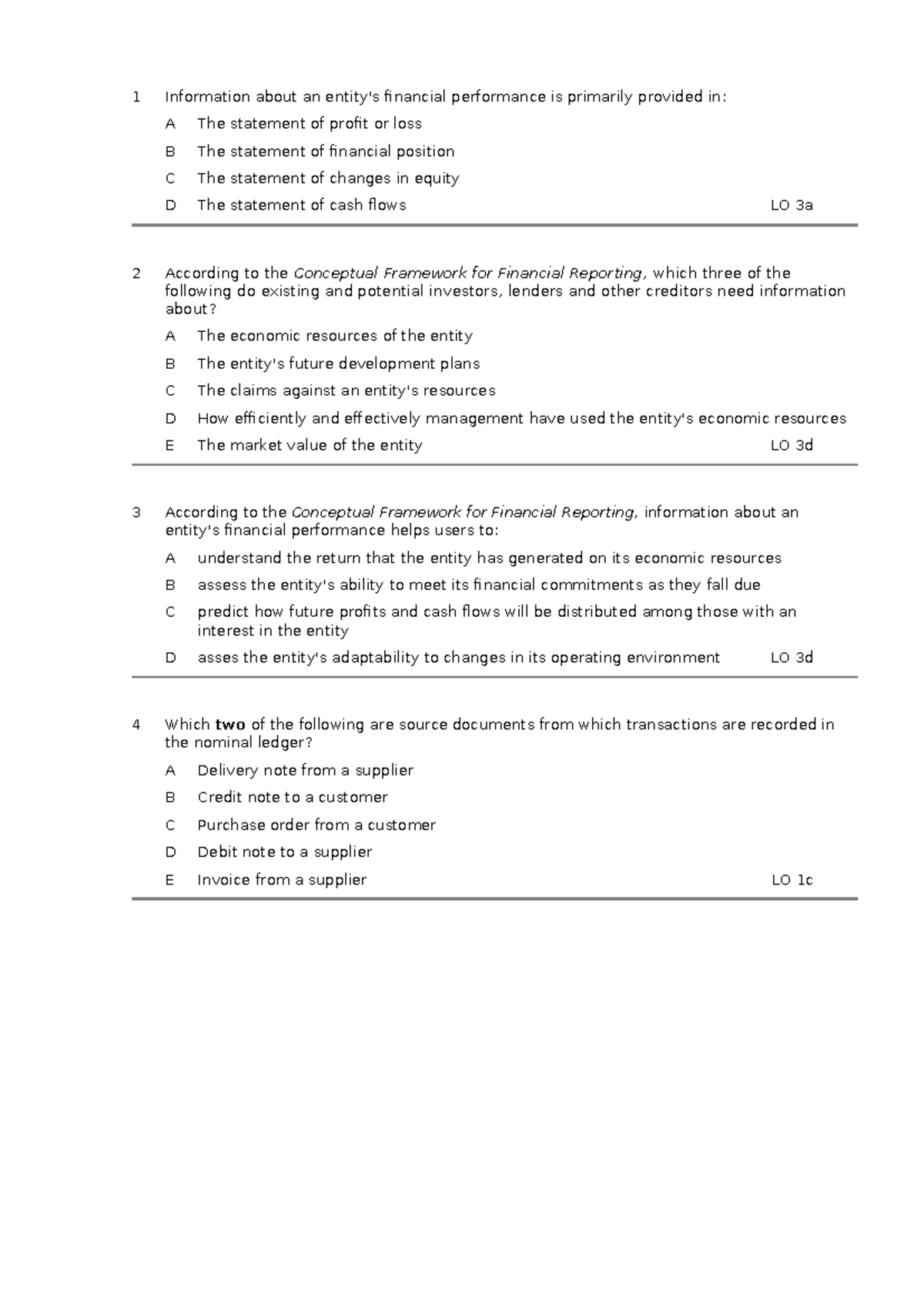 Financial Performance Analysis: Key Concepts and Frameworks (ACCT 101 ...