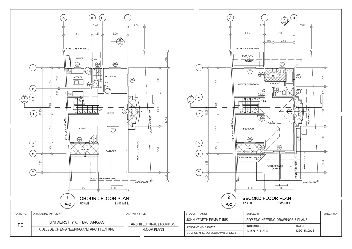 EDP-ENGINEERING DRAWINGS & PLANS: FLOOR PLANS A-2 & A-3 - Studocu