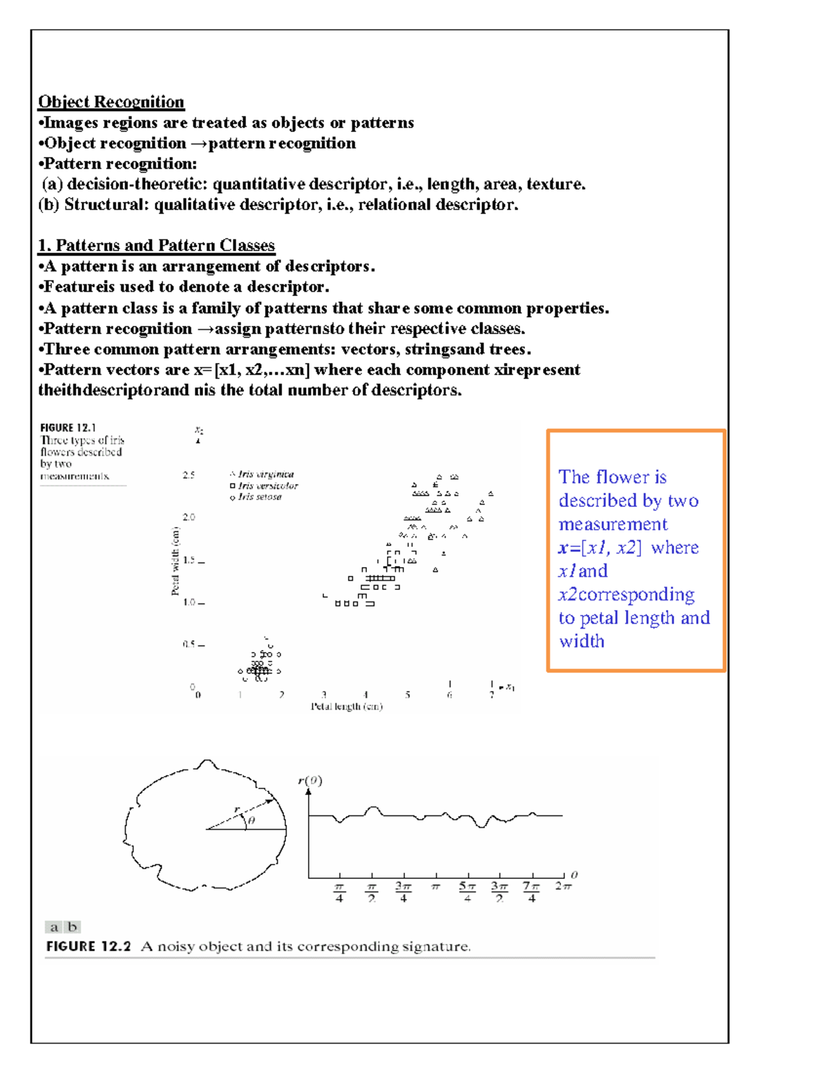 Object Recognition Study Material: Key Concepts and Methods - Studocu