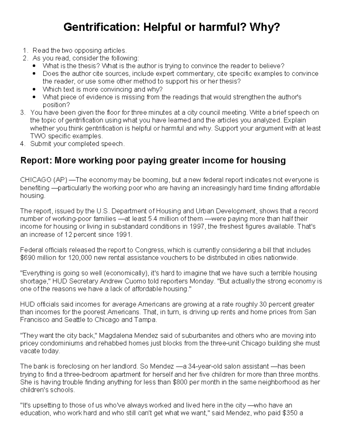Gentrification Analysis: Impacts on Communities & Housing Affordability ...
